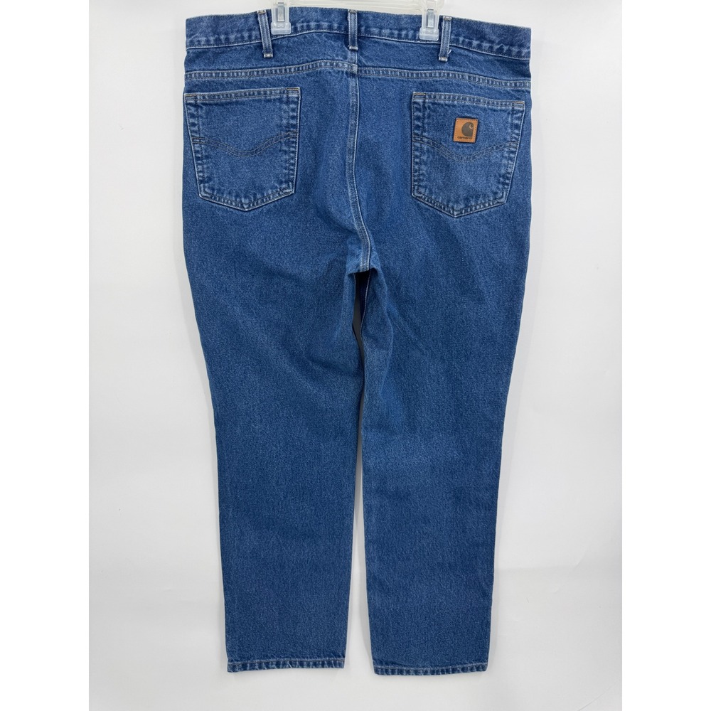 Carhartt B18 DST Traditional Fit Blue Denim Jeans Mens 40x30 Straight Leg Work - Picture 6 of 8